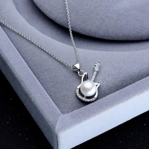 New Arrival Guitar Style 8-9mm White Pearl Color Real Natural Freshwater Pearl Pendant Fashion Jewelry Nice Party Gift 10pcs/lot