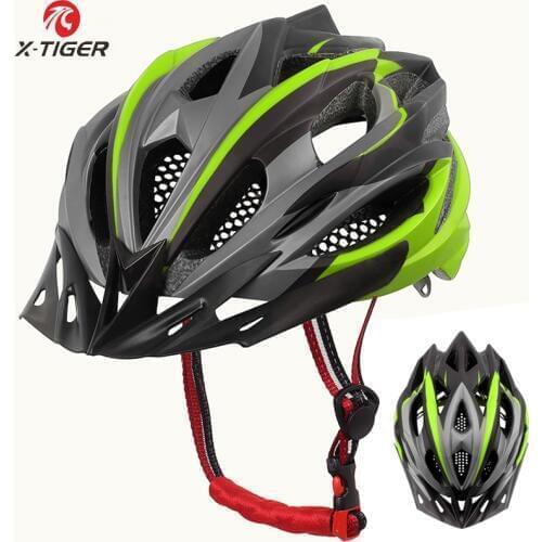 X-TIGER Ultralight Cycling Helmet EPS+PC Cover MTB Bike Helmet Integrally-mold Cycling Mountain Bicycle Helmet MTB Bike Helmet