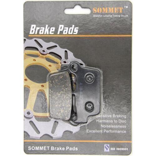 SOMMET Motorcycle Rear Brake Pads Disc 1 pair for Yamaha WR 250 F/WR 450 F (FR-FA) (4T) (03-15) WR250F WR450F WR250 WR450 LT367