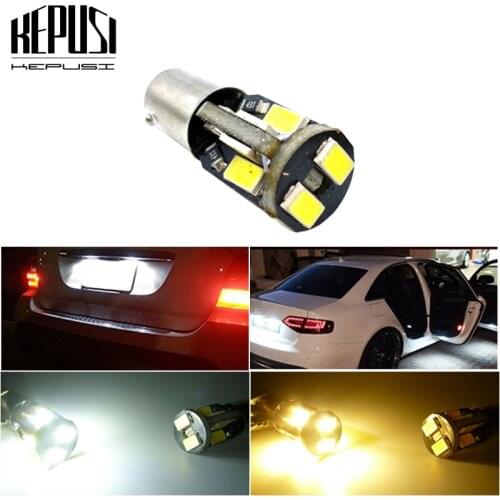 1x Ba9s T4W LED Car Light Bulbs White 5630 LED T11 H6W LED Auto Interior Dome/Door/Side marker Lamp Canbus 12V