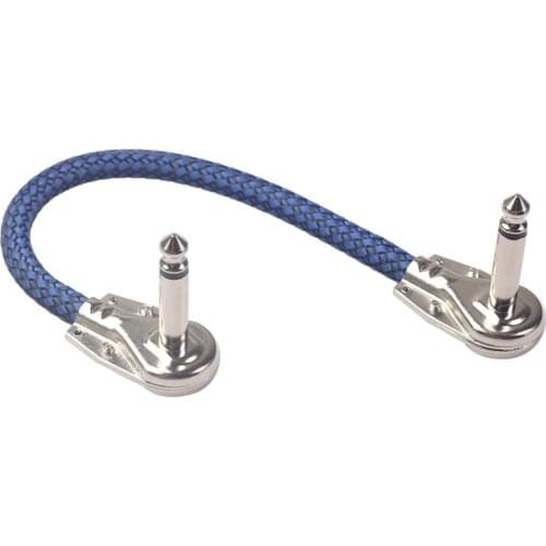 3pcs Guitar Patch Cable XLR 20cm 6.35mm DIY Cables for Effect Mic Audio