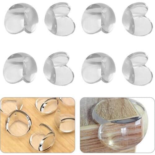 8Pcs/Set Child Baby Safety Silicone Protector Table Corner Edge Protection Cover Children Anticollision Edge & Corner Guards