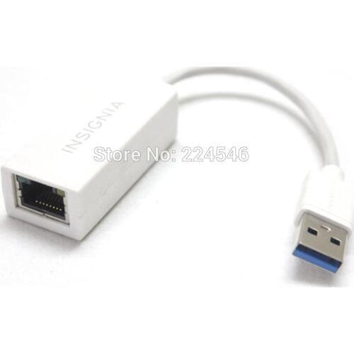 USB 3.0-to-Gigabit Ethernet Adapter For Insignia NS-PU98635 Mac or PC