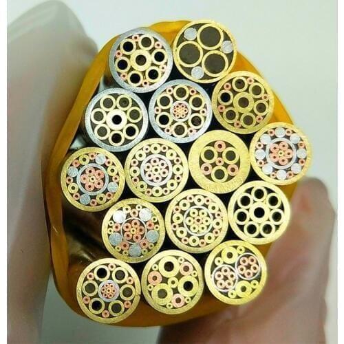 Promotion 6mm Mosaic pin Rivets for knife handle screw brass Mosaics Rivets nail steel tube More design exquisite style 9cm