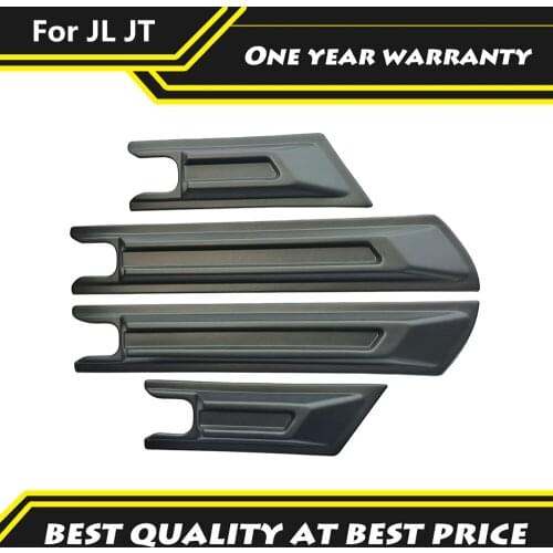Car Modification Accessories Matte Black Door Side Protection Decorative Panel Fir For Jeep Wrangler JL JT Body Cladding Kits