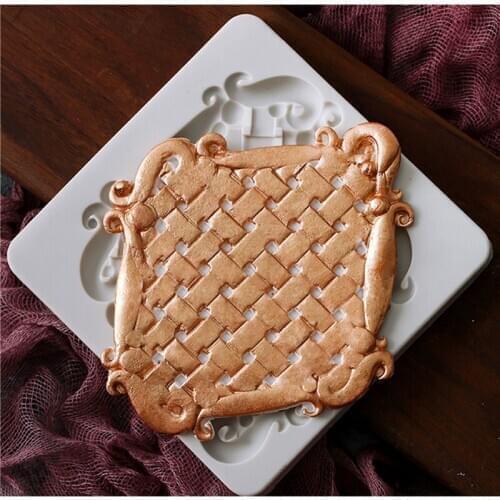 Aouke Retro Frame Pattern Series Gummy Silicone Mould Fondant Cake Decorating Tool Chocolate Mould Soft Clay Clay Tool