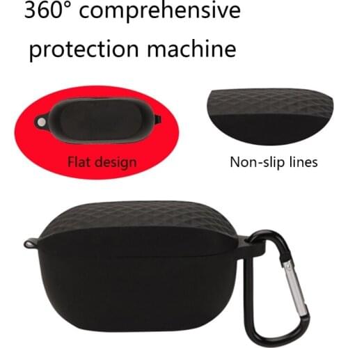 Case Protective SkinCompatible with-J-BL Wave 100TWS Earbuds Charging Case Anti-dust & Shockproof Soft Silicone Case