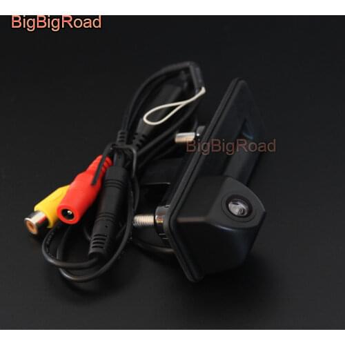 For Skoda Rapid Spaceback Fabia Yeti Superb Roomster Auto Trunk Handle Parking Reverse Camera HD CCD Back Up Rear View Camera