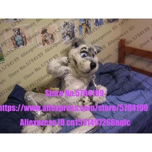 Customized Available REAL PHOTO dx0129 head CAT full sets husky dog Suit fursuit Costume fox Party Carnival Gift