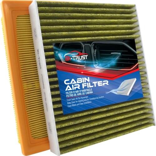 Bi-Trust Engine & Cabin Air Filter Set for Camry Avalon Lexus Es350 Highlander Rav4 CA12377,17801-25020,17801-F0050,87139-0E040
