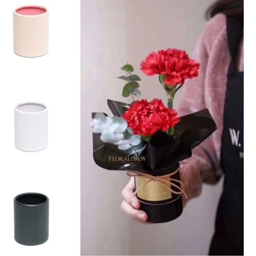 Mini Flower Box Thickened Paper Handy Gift Bag Kraft Handbag Room Decor Wedding Rose Party Gift Box Packaging For Birthday Party