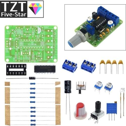 1Set ICL8038 Monolithic Function Signal Generator Module DIY Kit Sine Square Triangle Frequency Generator Capacitor Inductor