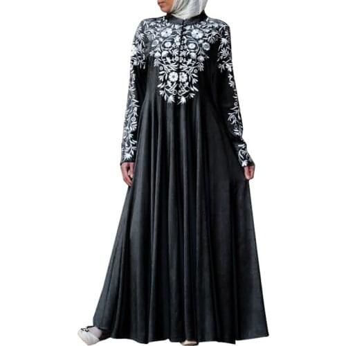 Donsignet Muslim Dress Muslim Fashion Solid Color Lace Applique Abaya Dubai Elegant Long Dress Abaya Turkey Saudi Arabia