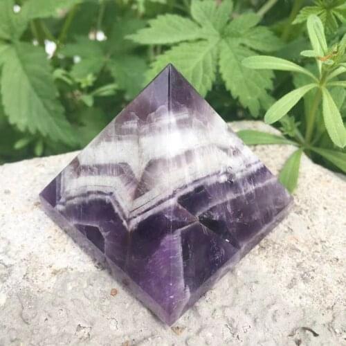 Natural amethyst Quartz Pyramid Stone Crystal Feng Shui Healing Specimens