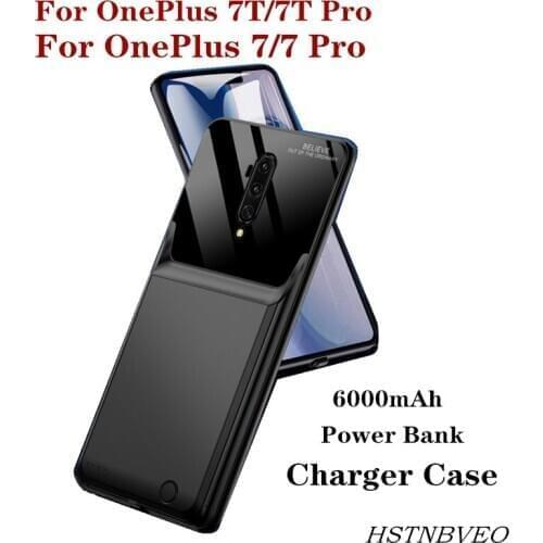Portable Power Bank Battery Charging Case for OnePlus 7T/7T Pro Battery Case External Battery Charger Cases for OnePlus 7/7 Pro