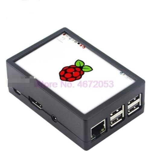 50pcs/lot 3.5 inch Raspberry Pi 3 Model B+ Touchscreen LCD Display + Touch Pen + ABS Case Box also for Raspberry Pi 3 Model B