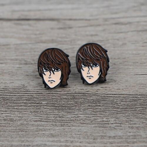 BG487 Dongmanli 1 Pair Notes Anime Earrings Stainless Steel Earrings for Women Stud Earrings Fashion Jewelry Gifts Girls