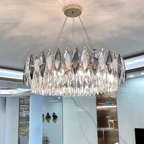 Modern Luxury Crystal Led Pendant Lights Home Bedroom Living Dining Room Decor Lamp Indoor Lighting Hanging Light Fixture Lustre