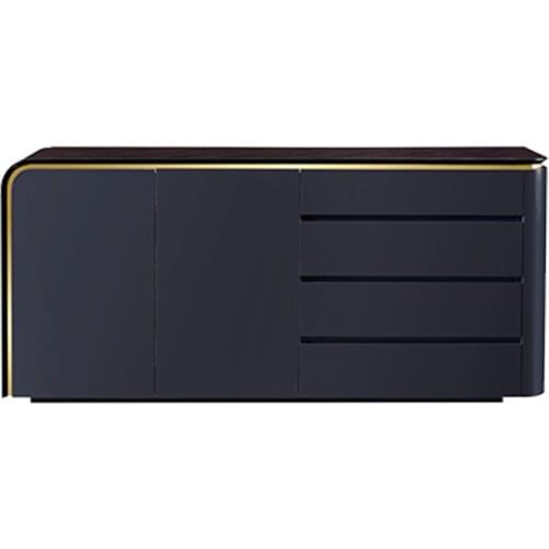 Light luxury solid wood side cabinet against the wall modern simple decorative lockers household high-grade furniture