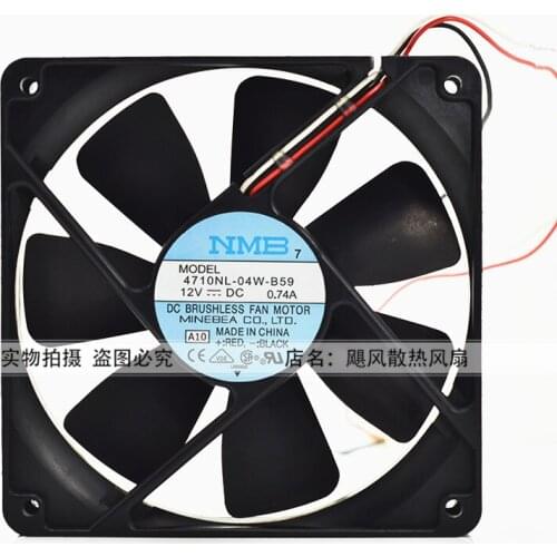 New original NMB 4710NL-04W-B59 12V 0.74A 12cm 12025 ball mute cooling fan