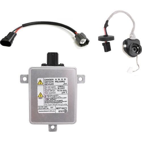 W3T19371 W3T15671 W3T16271 W3T20971 Xenon HID Headlight Ballast with Igniter and Power Cable for 2006-2014 Acura 2004-2014 Honda