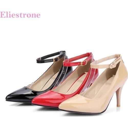 Brand New Sales Sexy Black Apricot Women Nude Pumps Spike High Heels Lady Bridal Shoes HS193 Plus Big Small Size 10 31 45 47