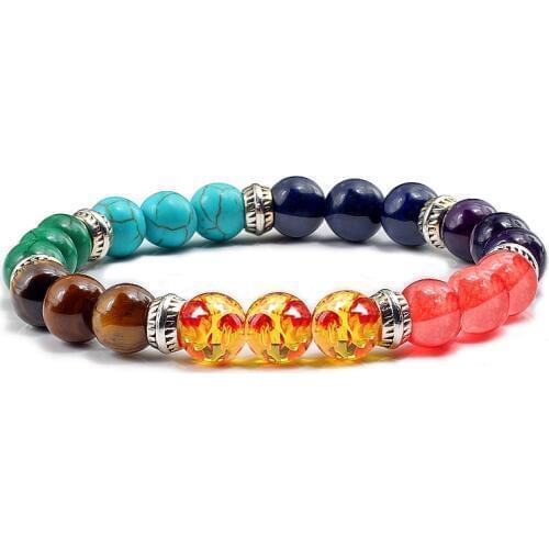Classic 7 Chakra Bracelet Yin Yang Bead Healing Balance Beads Bracelets Women Reiki Buddha Prayer Natural Stone Yoga Bracelets