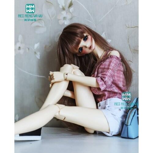 1/3 BJD Doll Clothes for 58-63cm BJD DD SD Doll fashion sling shirt, denim shorts