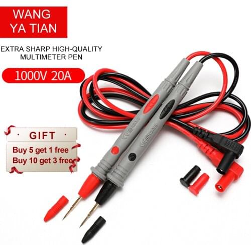 1 Pair 1000V 10A Needle Tip Probe for Universal Digital Multimeter Multi Meter Test Leads Pin Wire Pen Cable 100cm