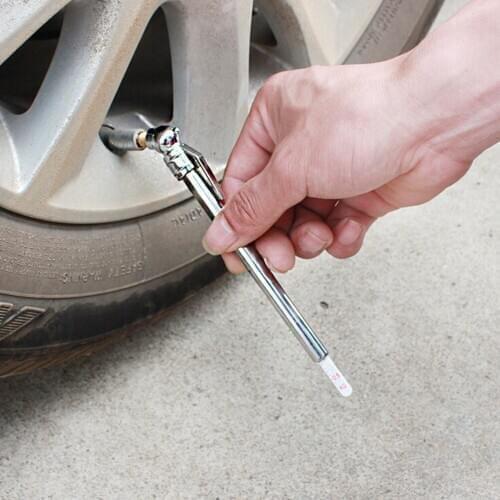 1pc Pen-shaped Emergency Use Mini Tire Pressure Tester 5-50 PSI Pressure Gauge Portable Fast Measurement Durable Auto Parts