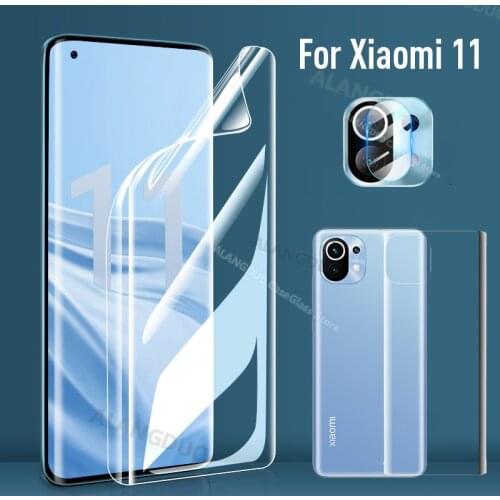 3D Curved Film For Xiaomi Mi 11 10T Lite 9T Pro Screen Protector Full Cover nano Hydrogel Film For mi note 10 lite 10t Not Glass