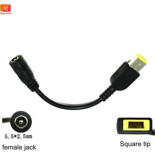 5.5*2.5mm Round Jack to USB Square connector Power Adapter Converter Cable For Lenovo ThinkPad YOGA 11 13 G500 G505 DC Jack Cord