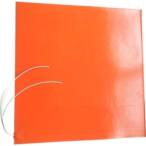 600*630*1.5mm silicone rubber heater 36v 378w adhesive 612 glue 400mm lead wire come out from corner of 630mm side