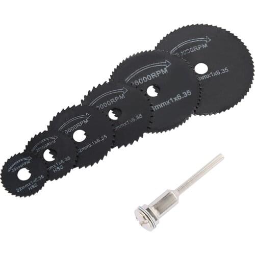 7Pcs Mini HSS Circular Saw Blade Rotary Tool for Dremel Metal Cutter Power Tool Wood Cutting Discs Drill Mandrel Cut Off