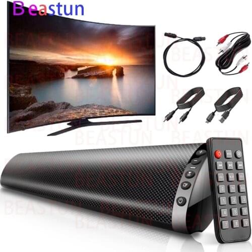 BEASTUN Home Theater Wireless Bluetooth Speakers PC TV Sound Bar Subwoofer Bass Speaker+Remote Support RCA AUX TF USB OPT input