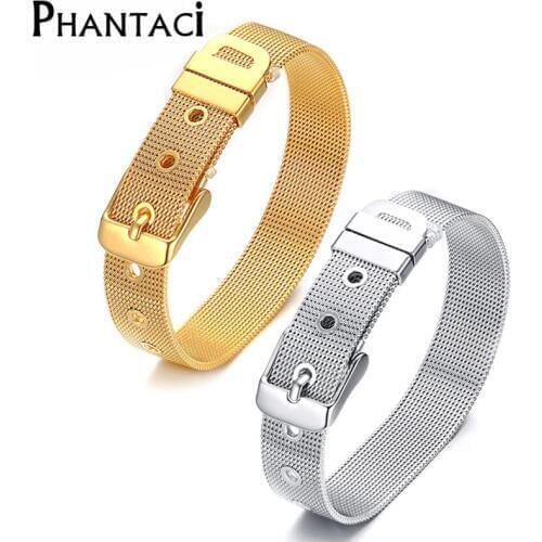 316L Stainless Steel Bracelets & Bangles For Men or Women Male Female Metal Wrap Bracelet High Quality Wrist Band Coupes Jewelry