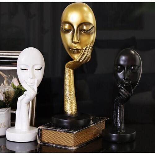 Home Decoration Resin Statue Abstract Figure Art Statue European Style Decoration Ornaments Crafts Sketch Props Home Office