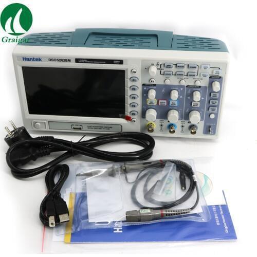 New 2 Channels Digital Storage Oscilloscope 200MHZ DSO5202BM Real Time Sampling Rate 1GSa/S