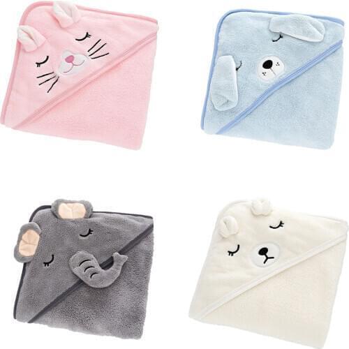 Hot Baby Hooded Bath Towels Newborn Kids Bathrobe Super Soft Bath Towel Blanket Warm Sleeping Swaddle Wrap for Infant Boys Girls