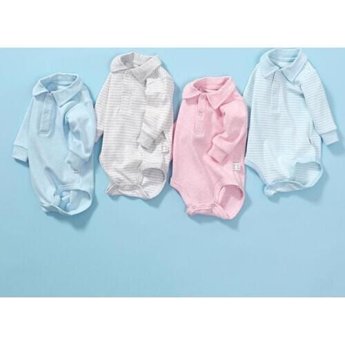 Spring Ins Baby Infant Bodysuits For Boys And Girl Autumn Long Sleeve Cotton Outwear Costume For Newborn 0-24m Soft Pajamas 2021