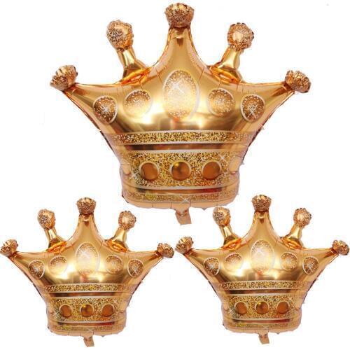 Beautiful Perfect Gold Crown Cup Balloons Helium Balls Wedding Birthday Party Decoration Supplies foil Globos Valentines Day