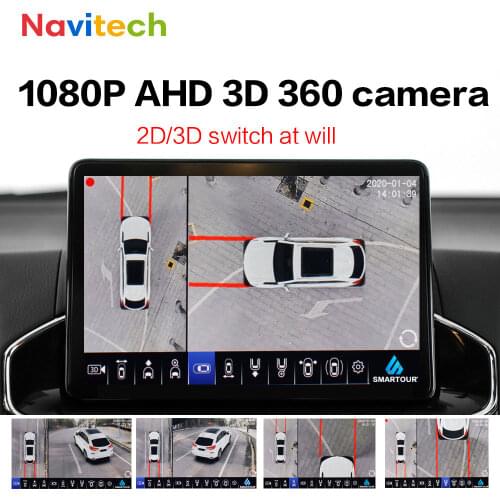 360 Degree Bird View Parking with 4 Camera Front Rear Side Camera Universal Car DVR 1080P Surround View Monitor Panoramic System
