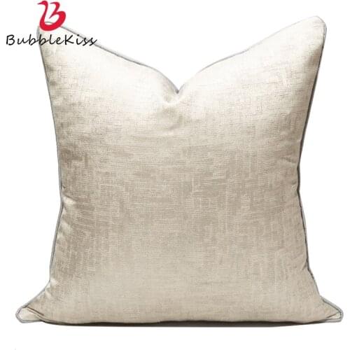 Bubble Kiss Sofa Cushion Cover High Precision Jacquard House Decorative Beige Pillow Cover Home Luxury Hotel Pillow Case 2021