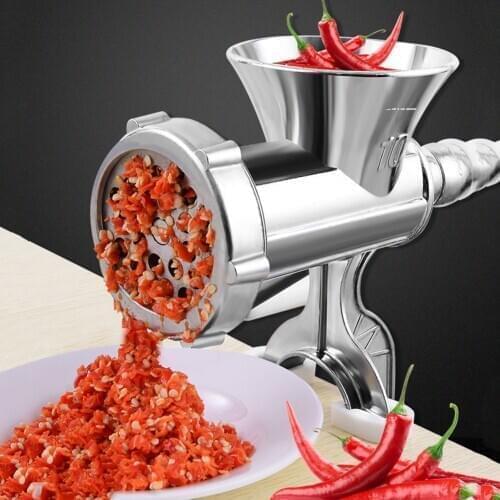 Manual Meat Grinder Hand Food Processor Beef Noodle Pasta Mincer Sausages Maker Kitchen Gadgets Aluminum Grinding Machine