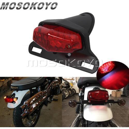 Motorcycle Lucas Taillights LED Vintage Brake Stop Light Emark Tail Light for harley Chopper Scrambler Cafe Racer