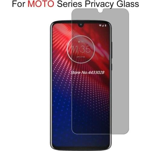 9H Privacy Tempered Glass For Motorola G7 P30 Play G7 Plus Power Z4 Anti Glare Screen Protector For Moto One P30 Note Film Glass