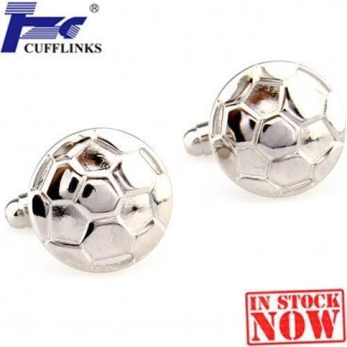 TZG06942 Football Cufflink Cuff Link 2 Pairs Free Shipping Promotion