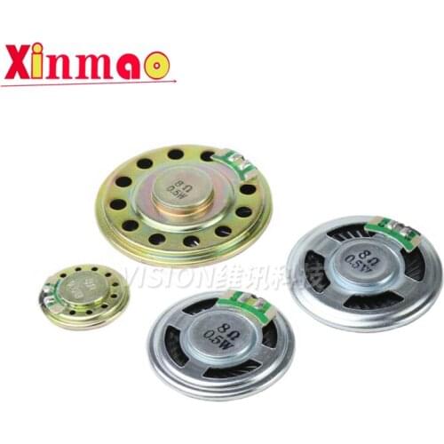 1pcs 8R 0.5W Horn Loud Speaker Buzzer Ringer 20mm 23mm 28mm 30mm 40mm 50mm 8 ohm 0.5W Small loudspeaker