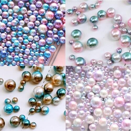500pcs/pack Korea 3D Nail Art Decorations Colorful Ball Pearl Mixed Size Nail Accessories Nail Parts DIY Nail Tips Supplies