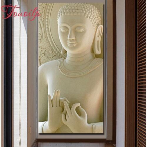 Touoilp DIY,Diamond Embroidery"Buddha statue"5d full Diamond Painting,Cross Stitch,Diamond Mosaic,home Decoration,Christmas